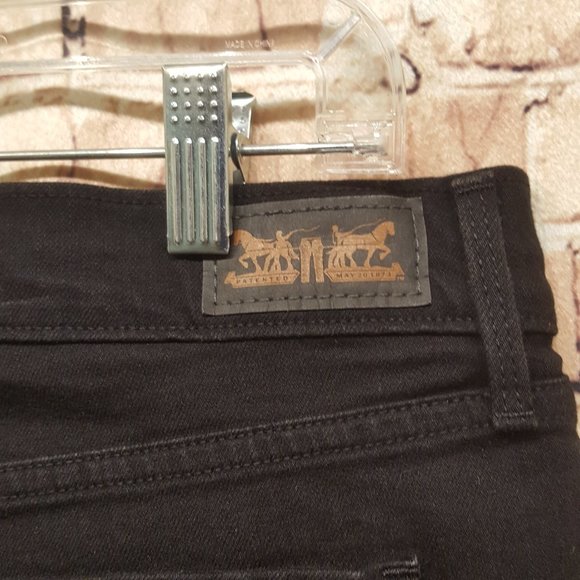Levi's 505 Jeans Straight Leg BLACK Size 10 - Picture 9 of 16